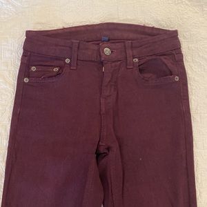 Carmar dark burgundy stretch skinny jeans size 24